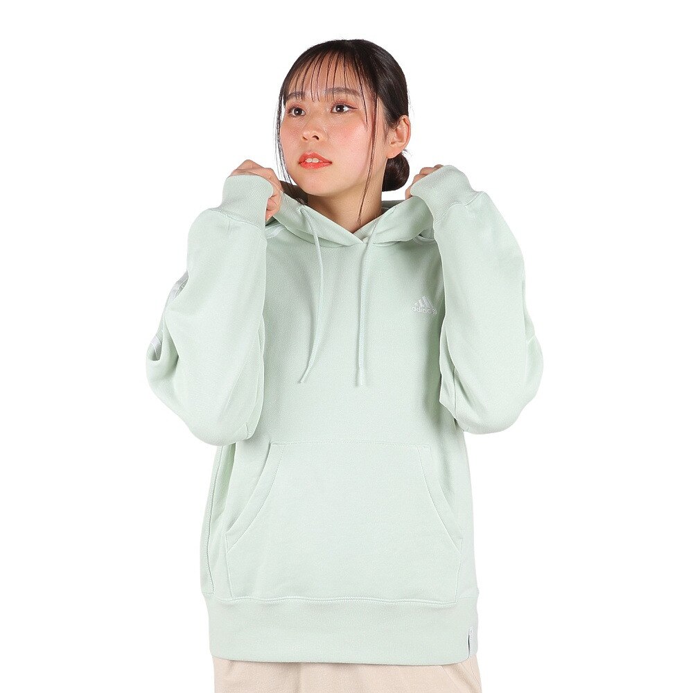 アディダス（adidas）（レディース）エッセンシャルズ プラス スリーストライプス フレンチテリーパーカー KVF82-JF1410★★★