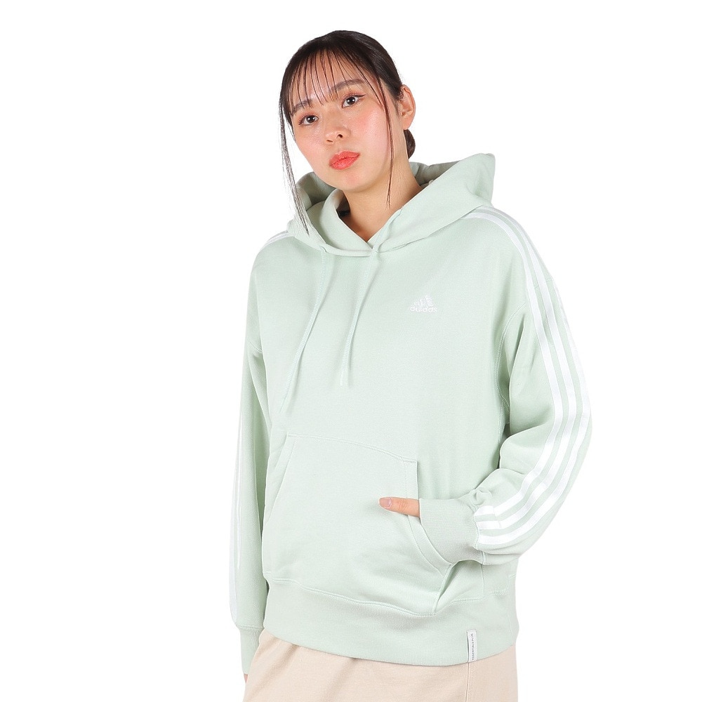 アディダス（adidas）（レディース）エッセンシャルズ プラス スリーストライプス フレンチテリーパーカー KVF82-JF1410★★★