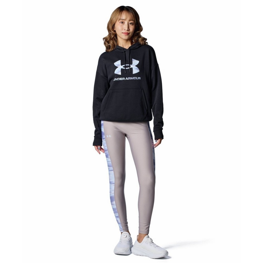 アンダーアーマー（UNDER ARMOUR）（レディース）ライバルフリース プリント フーディー 1388203 001