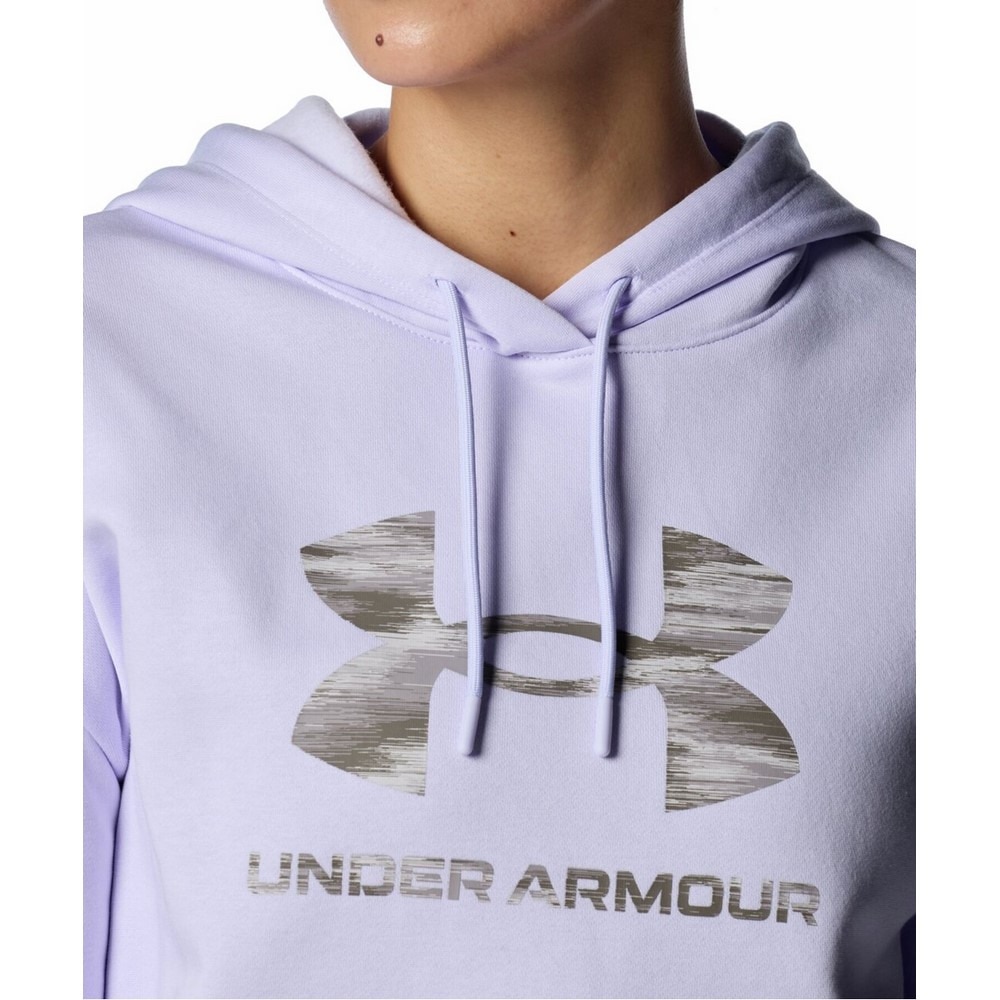 アンダーアーマー（UNDER ARMOUR）（レディース）ライバルフリース プリント フーディー 1388203 535