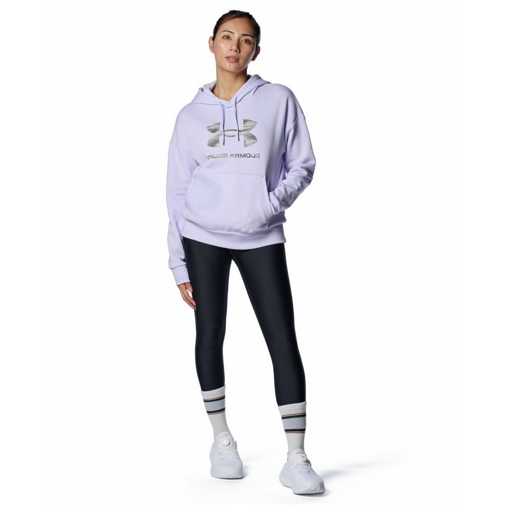 アンダーアーマー（UNDER ARMOUR）（レディース）ライバルフリース プリント フーディー 1388203 535
