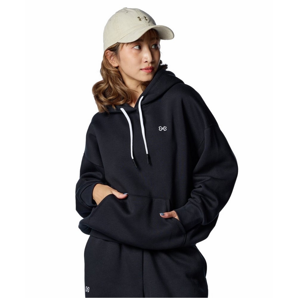 アンダーアーマー（UNDER ARMOUR）（レディース）エッセンシャル フリース プルオーバー フーディー 1388206 001