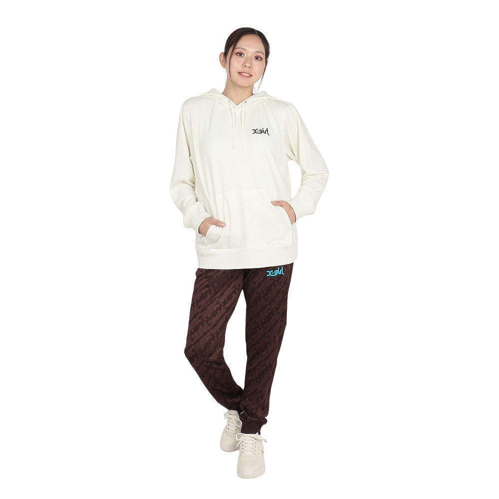 エックスガール（X-gir）（レディース）HOODIE スウェットシャツ 158246012002-WHITE