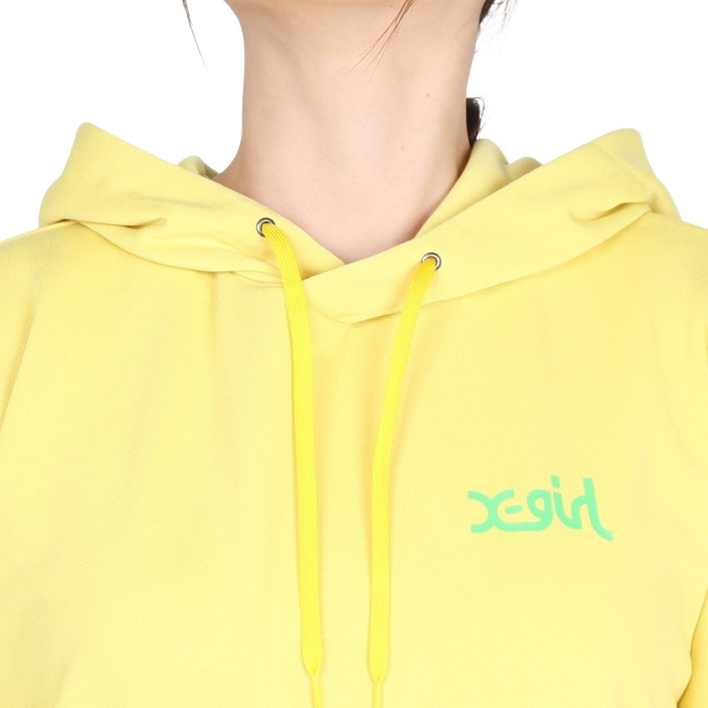 エックスガール（X-gir）（レディース）HOODIE スウェットシャツ 158246012002-YELLOW