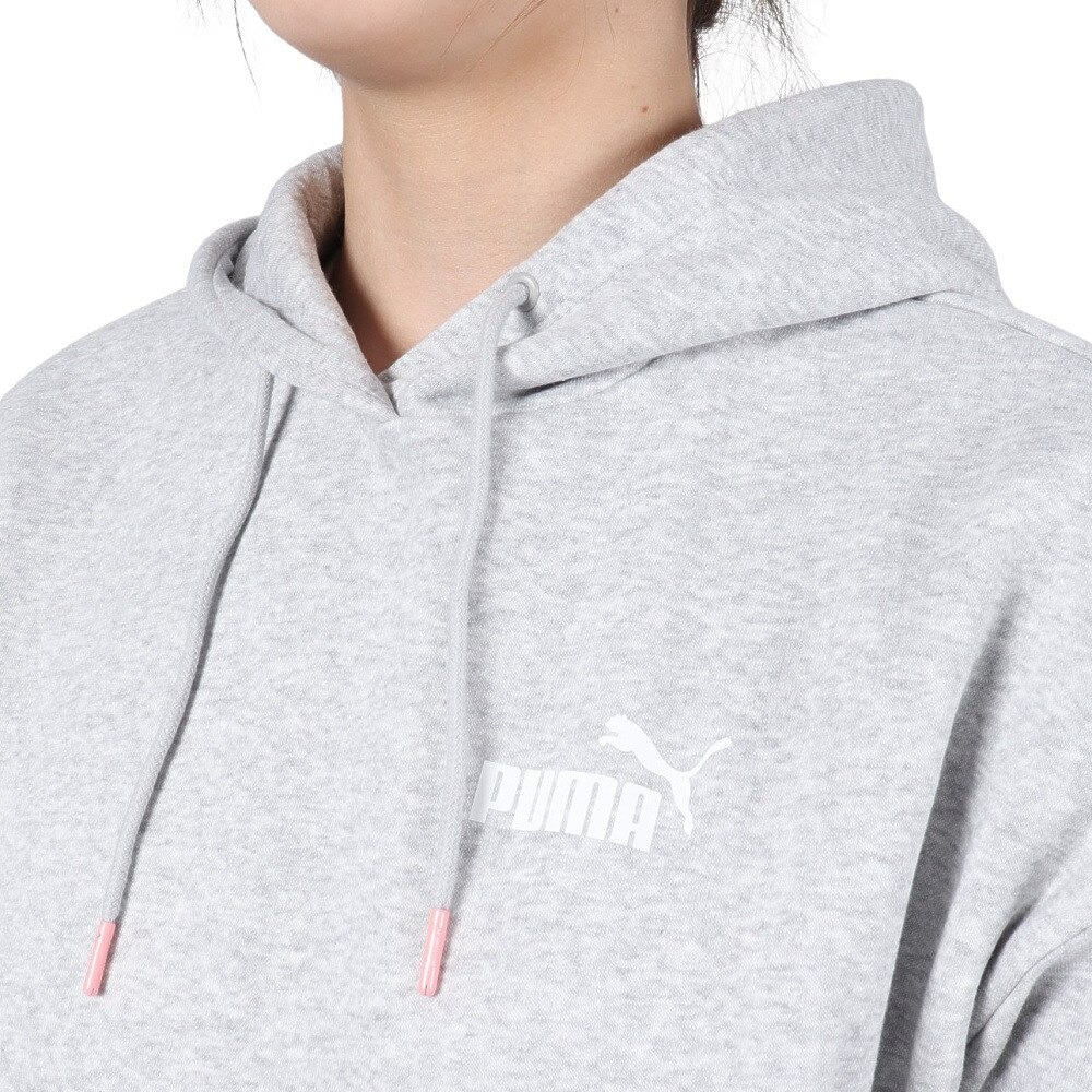 プーマ（PUMA）（レディース）PUMA POWER カラーブロック フーディー 678408 04 LGRY