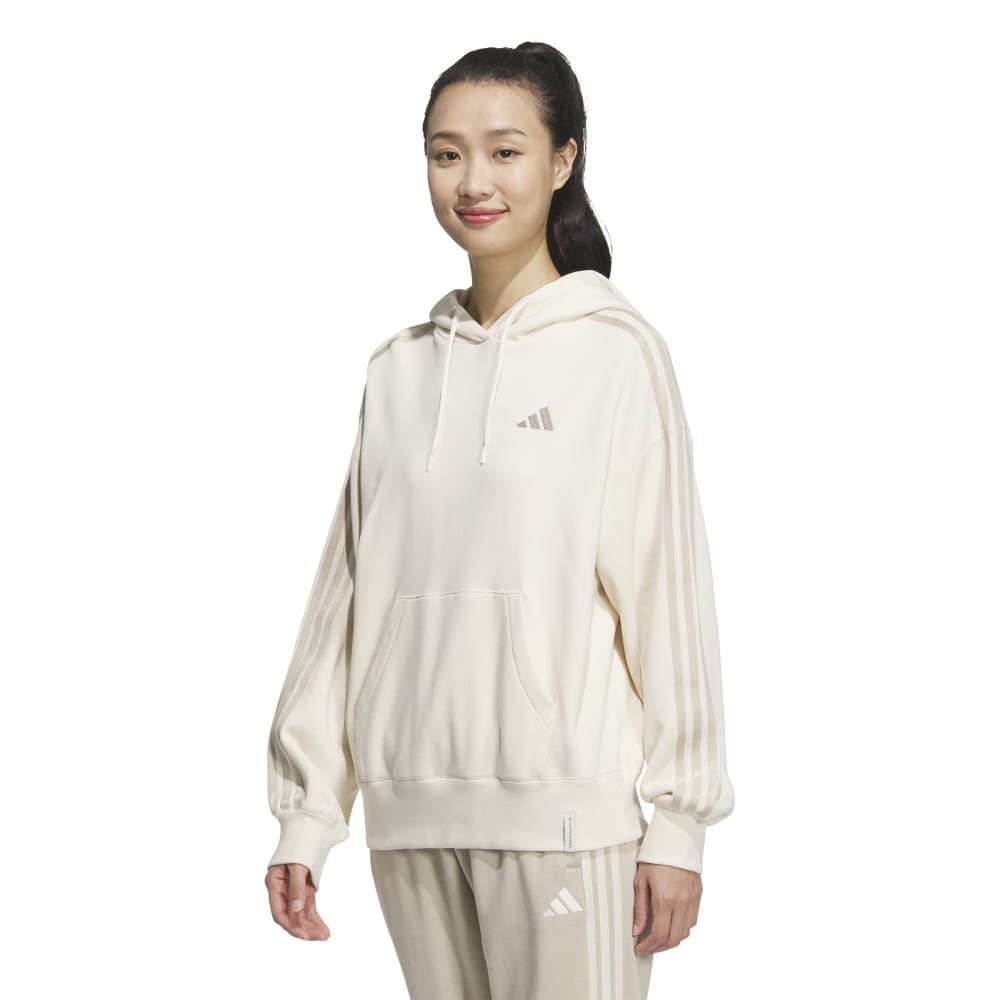 アディダス（adidas）（レディース）エッセンシャルズ プラス スリーストライプス フレンチテリー パーカー JUP40-JW4484