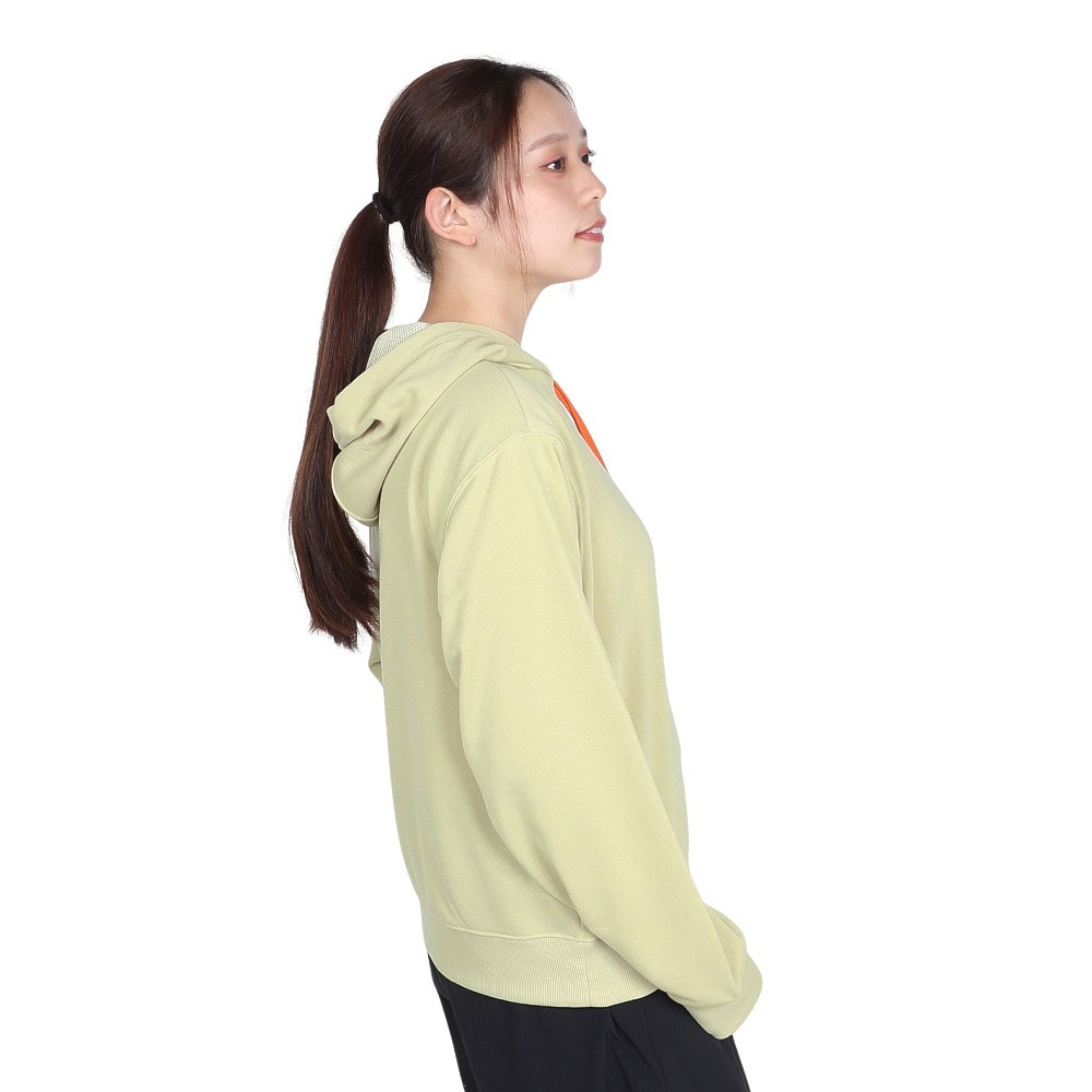 エックスガール（X-gir）（レディース）ショート フーディ スウェットシャツ 155251012002-LT YELLOW