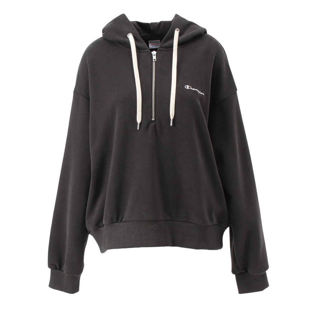 チャンピオン-ヘリテイジ（CHAMPION-HERITAGE）（レディース）リラックス ハーフジップ フーデッドスウェットシャツ CW-B101 055