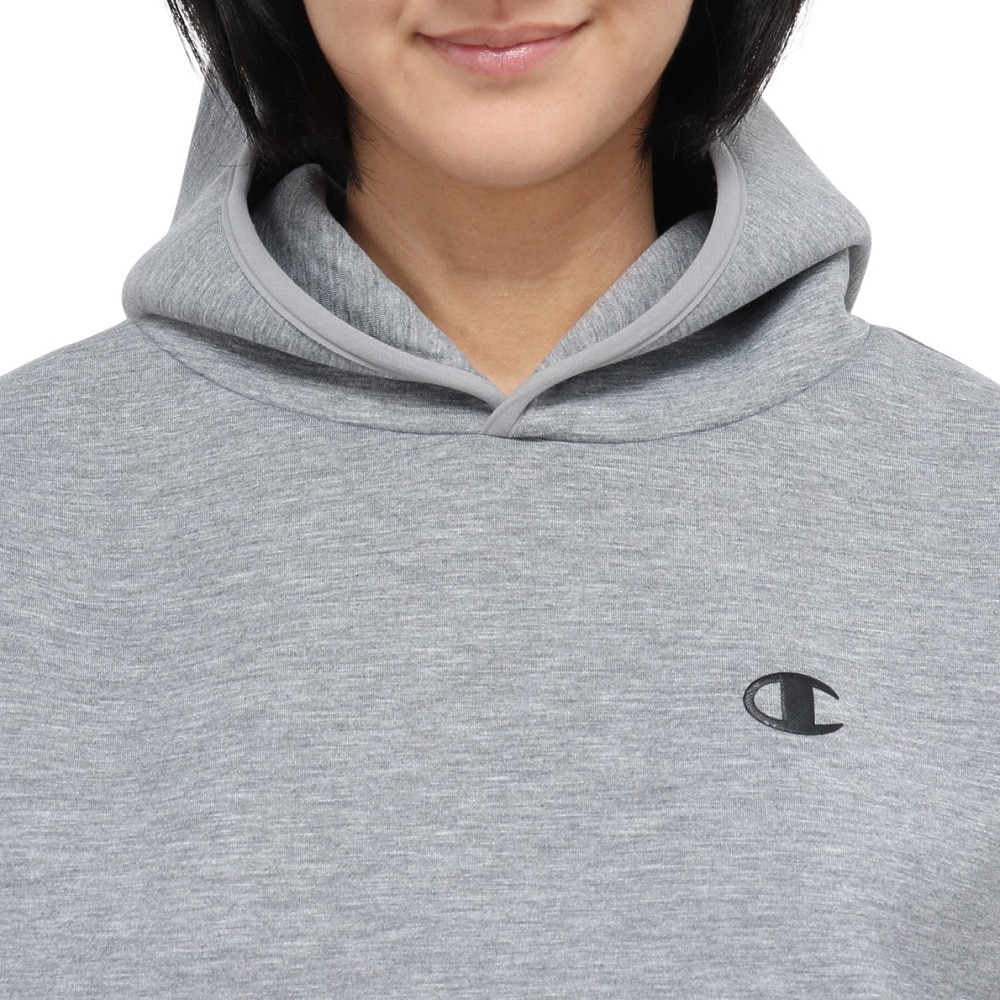 チャンピオン(CHAMPION)テックウィーブ 3LS フーデッドスウェットシャツ CW-CS101 070(Lady’s) チャンピオン（CHAMPION）（レディース）テックウィーブ 3LS