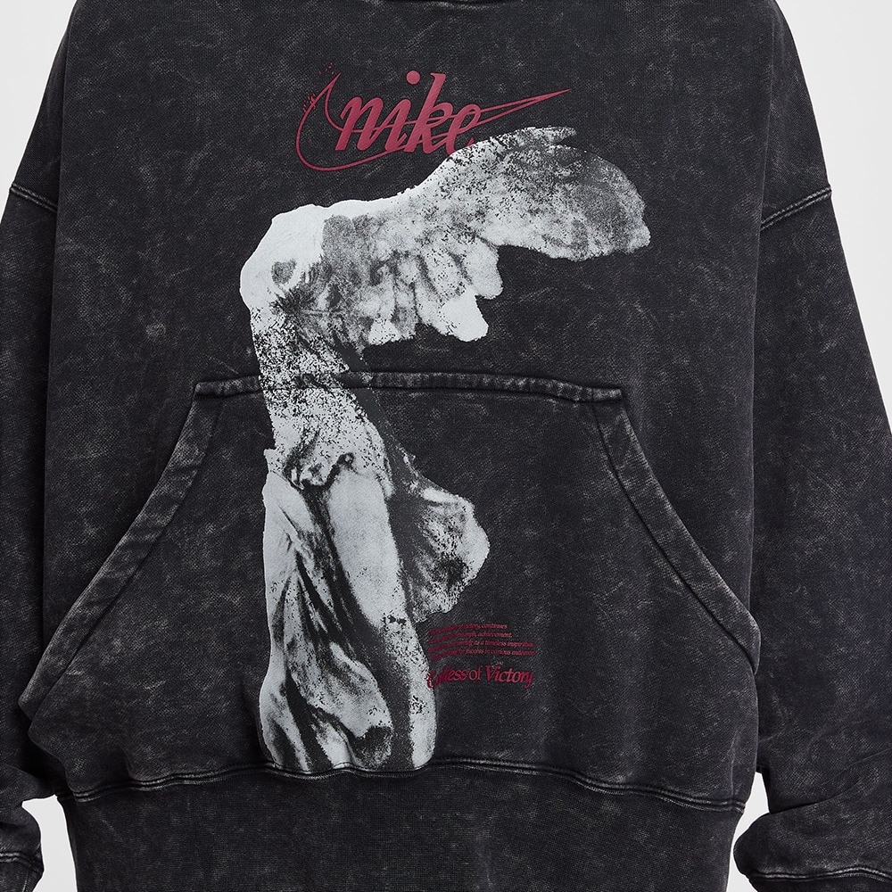 ナイキ（NIKE）（レディース）スポーツウェア オーバーサイズ プルオーバー フリース フード付きパーカー IO0489-010