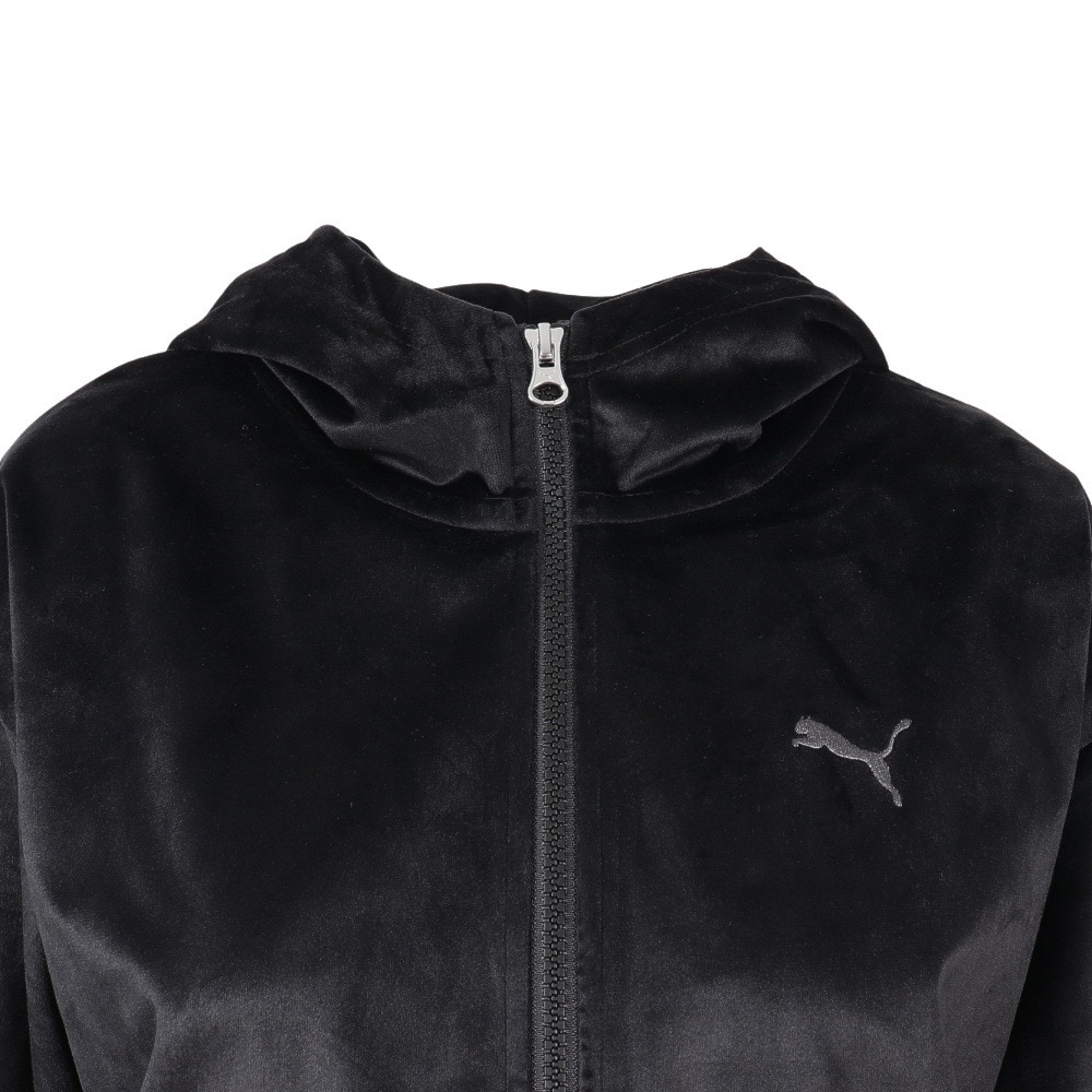 プーマ（PUMA）（レディース）CORE HERITAGE ベロア トラックジャケット 690173 01 BLK