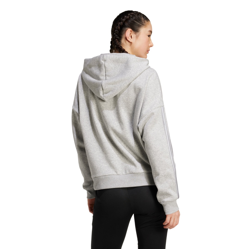 アディダス（adidas）（レディース）ホリデー スリーストライプス フリースパーカー JVI79-JM1869