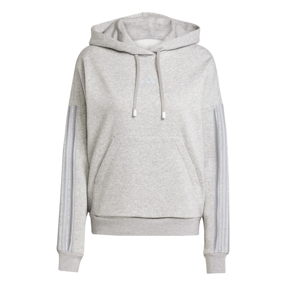アディダス（adidas）（レディース）ホリデー スリーストライプス フリースパーカー JVI79-JM1869