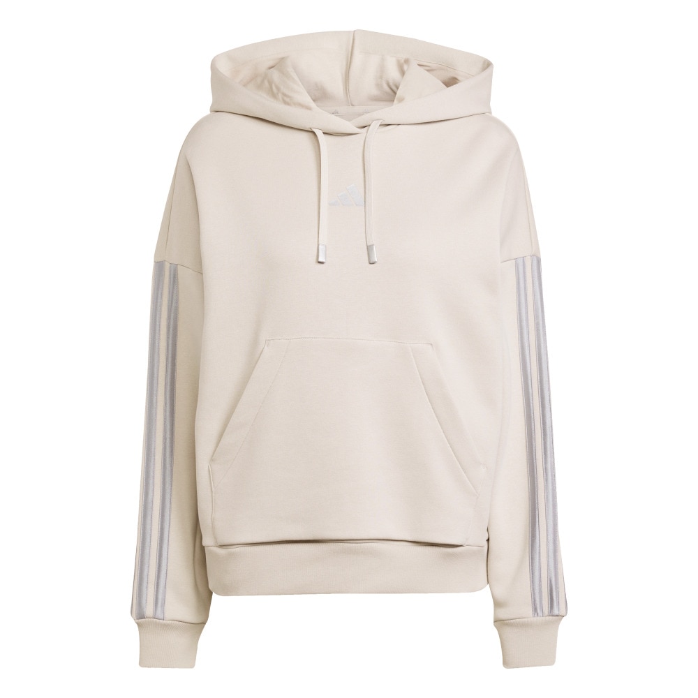 アディダス（adidas）（レディース）ホリデー スリーストライプス フリースパーカー JVI79-JM1870