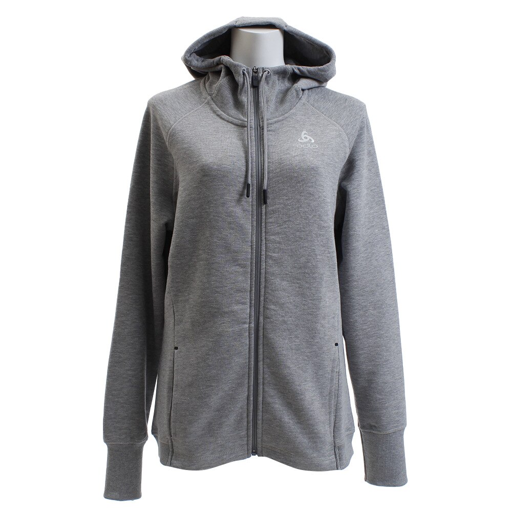 Hoody midlayer full zip TECHSTYLE 350001 grey melange オンライン価格