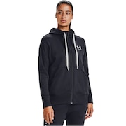 アンダーアーマー（UNDER ARMOUR）（レディース）ライバルフリース フルジップ 長袖パーカー 1356400 BLK/WHT/WHT AT オンライン価格