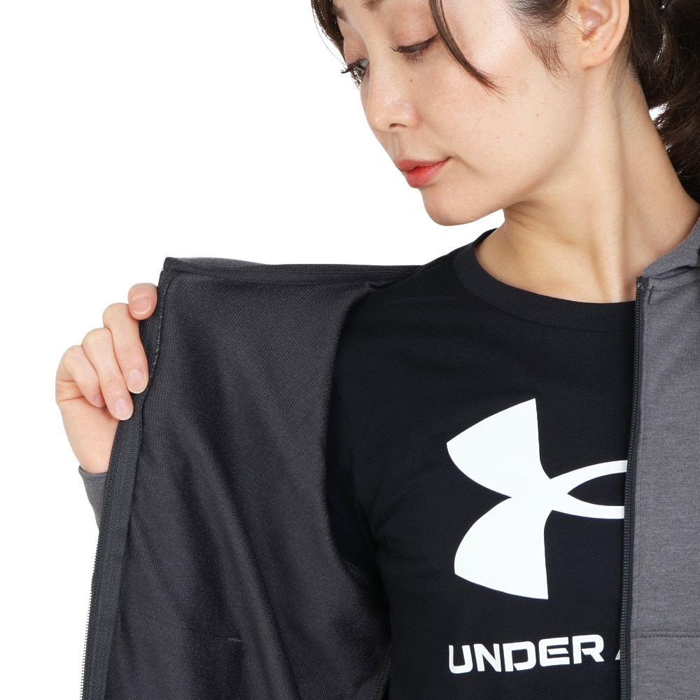 アンダーアーマー（UNDER ARMOUR）（レディース）パーカー レディース ライバルテリー フルジップ フーディー 1369853 010