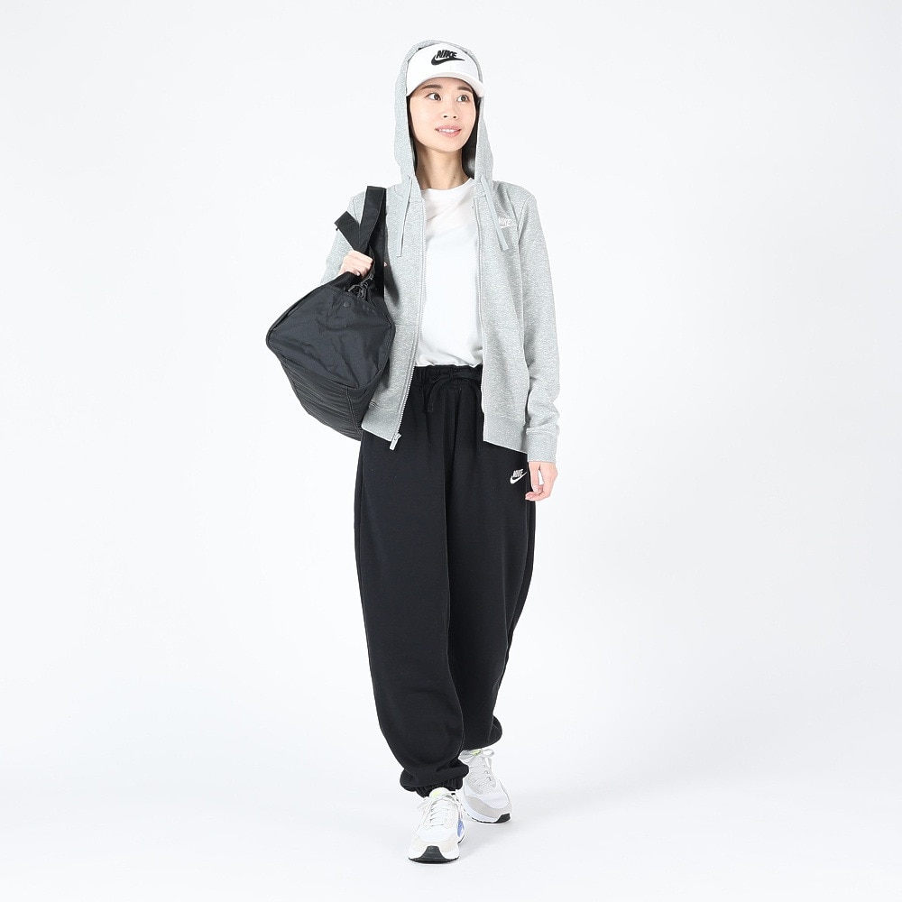 ナイキ（NIKE）（レディース）NSW クラブ フリース フルジップ長袖フーディー DQ5472-063 グレー
