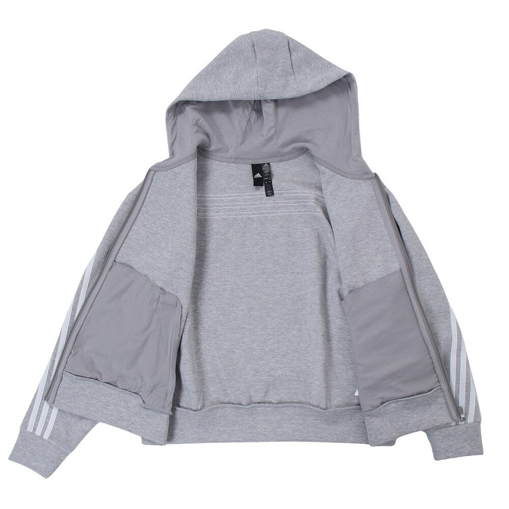 アディダス（adidas）（レディース）フューチャーアイコン スリーストライプス フルジップパーカー EAW41-IB8511  スポーツ用品はスーパースポーツゼビオ