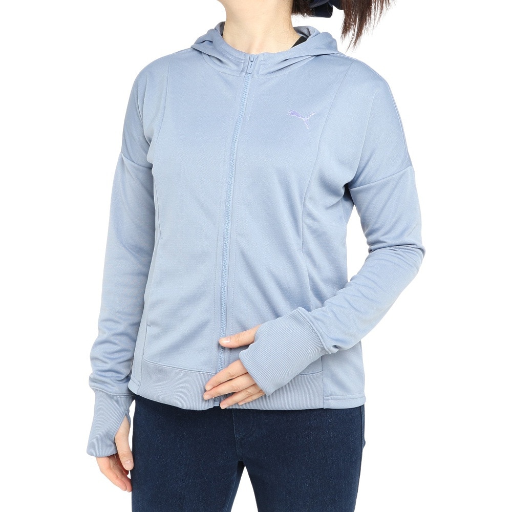 プーマ（PUMA）（レディース）パーカー レディース フルジップ フーテッド 674933 18 BGRY