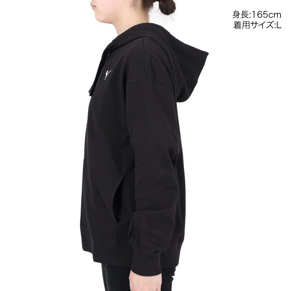 プーマ（PUMA）（レディース）ジャケット レディース HER フーデッドジャケット TR 678405 01 BLK