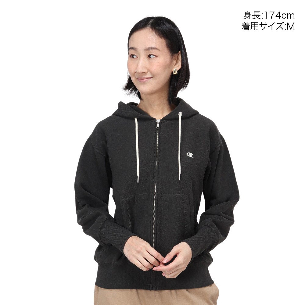 チャンピオン-ヘリテイジ（CHAMPION-HERITAGE）（レディース）パーカー レディース ジップ フーデッド スウェットシャツ CW-Y111 055