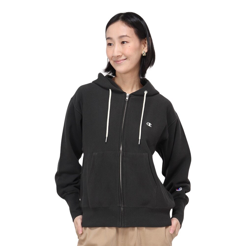 チャンピオン-ヘリテイジ（CHAMPION-HERITAGE）（レディース）パーカー レディース ジップ フーデッド スウェットシャツ CW-Y111 055