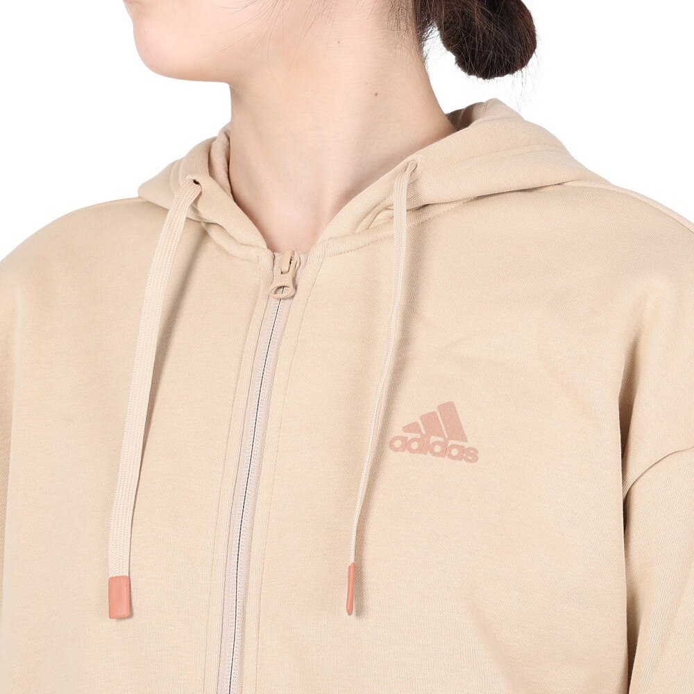 アディダス（adidas）（レディース）パーカー レディース ワーディング ルーズフィット フリース  IEH71-IK9893