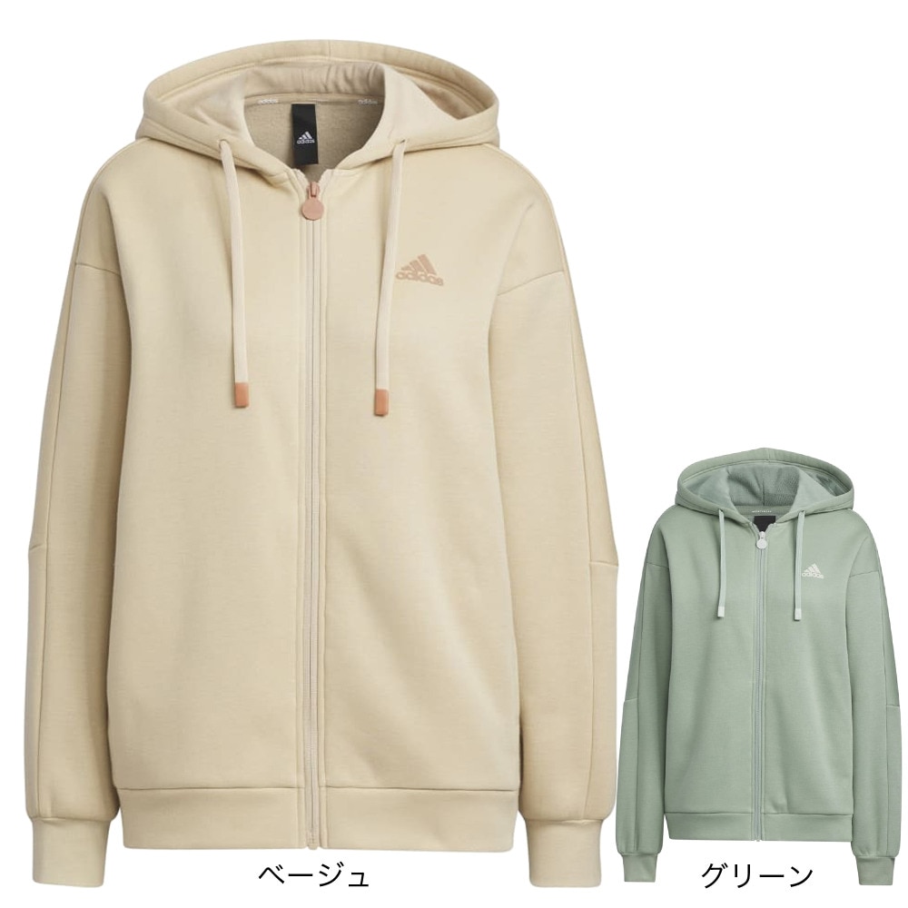 アディダス（レディース）パーカー レディース ワーディング ルーズフィット フリース  IEH71-IK9893