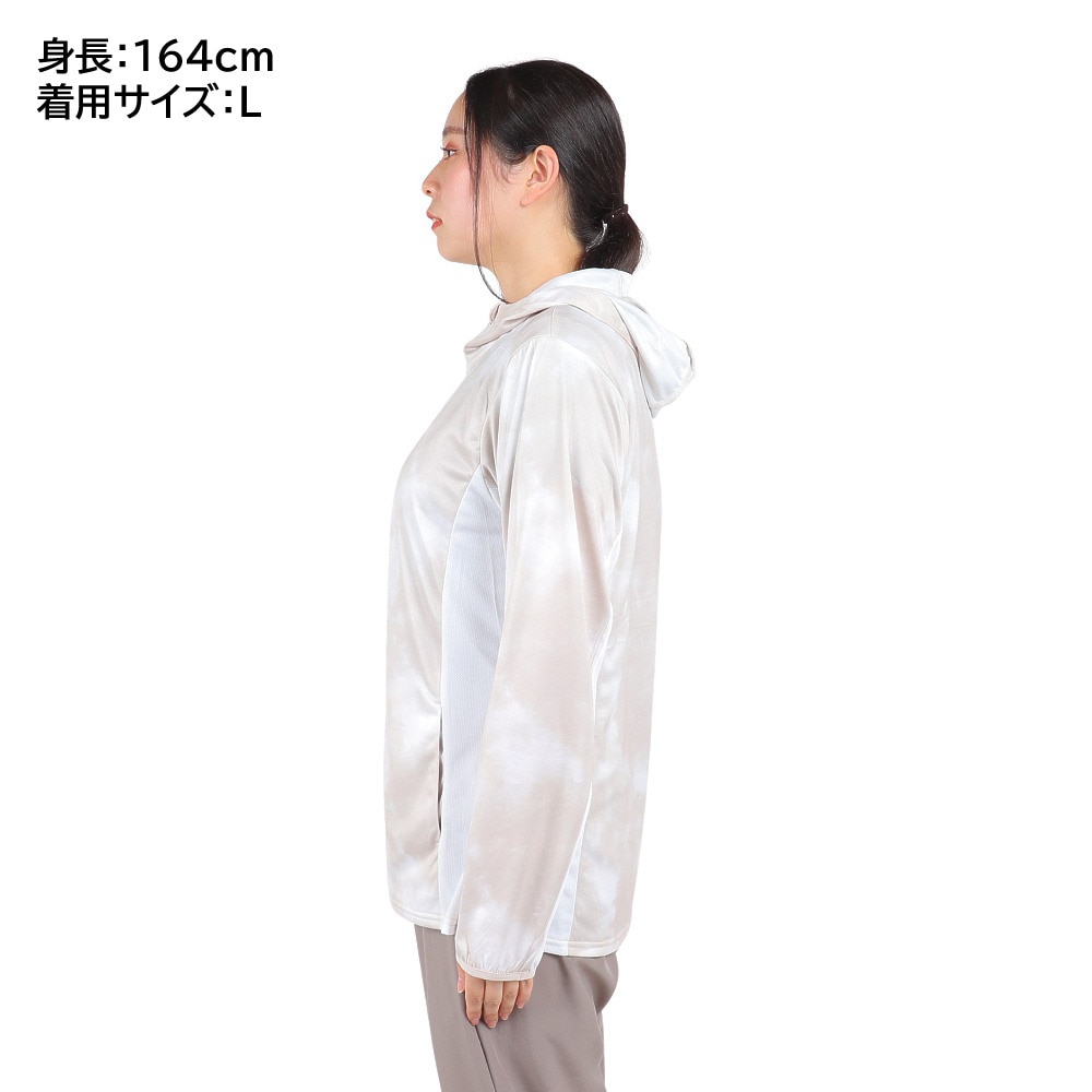 ジローム（GIRAUDM）（レディース）UV PTMESH フルジップ フーディージャケット SW4S0048-TR861-GRSD BEG