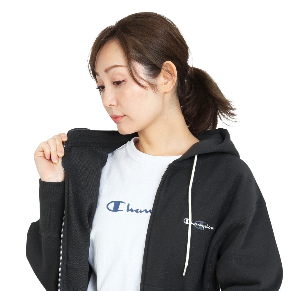 チャンピオン-ヘリテイジ（CHAMPION-HERITAGE）（レディース）フード付き WRW ワンポイント フルジップパーカー CW-X102 055