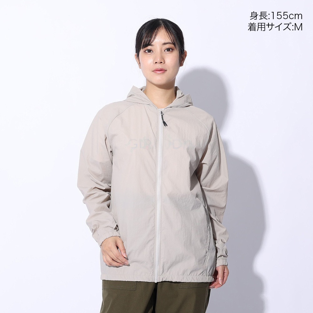 ジローム（GIRAUDM）（レディース）UV WOVEN フルジップ フーディ SW4S0090-TR861-GRTJ BEG