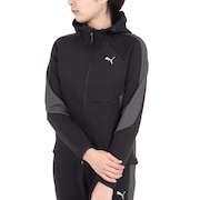 (レディース)パーカー レディース EVOSTRIPE フーデッド ジャケット 678388 01 BLK