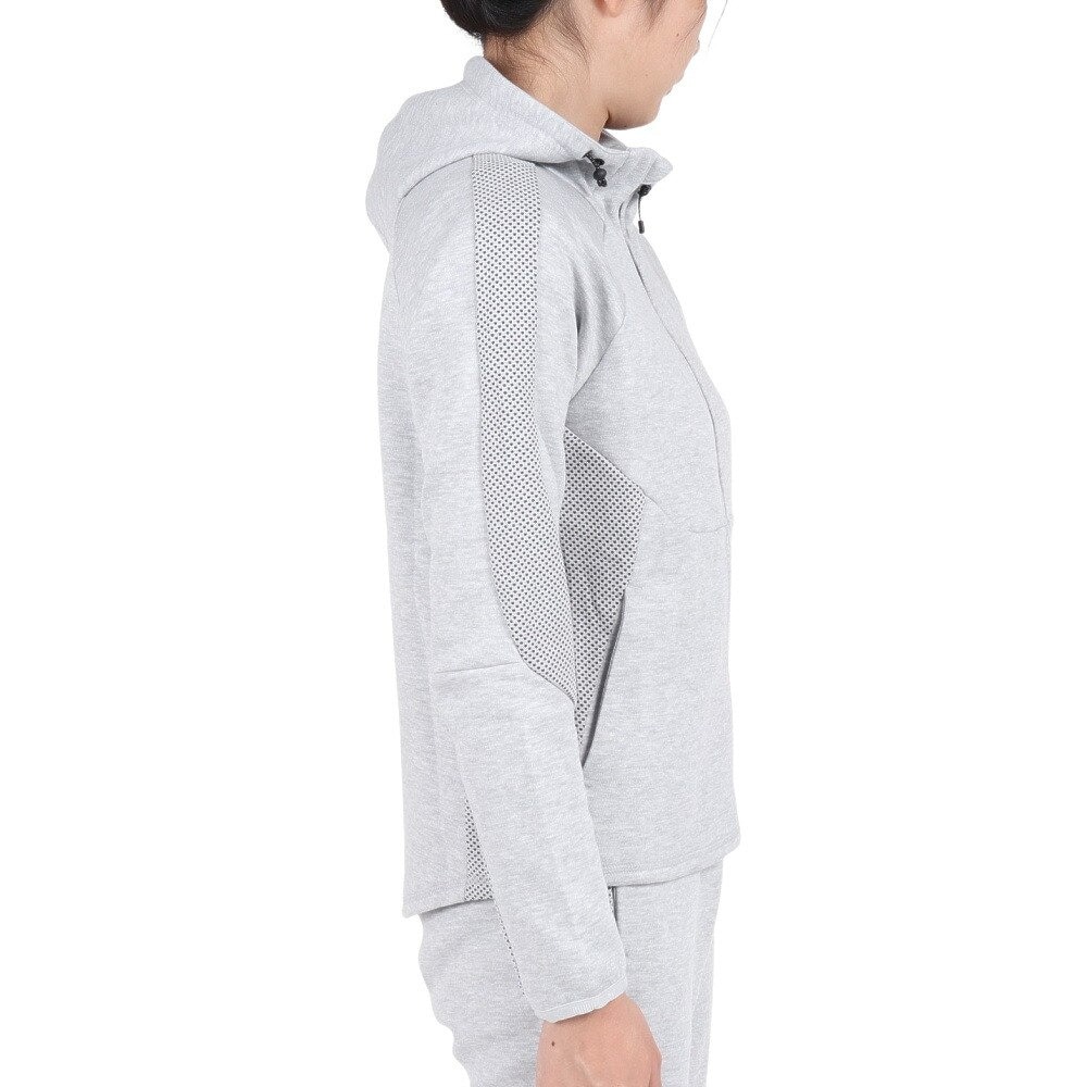 プーマ（PUMA）（レディース）パーカー レディース EVOSTRIPE フーデッド ジャケット 678388 04 LGRY