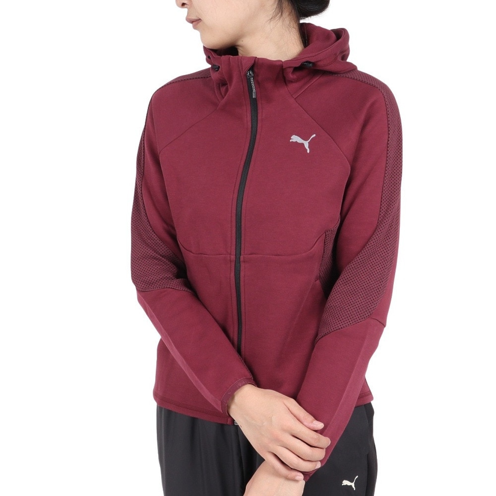 プーマ（PUMA）（レディース）パーカー レディース EVOSTRIPE フーデッド ジャケット 678388 22 MGT