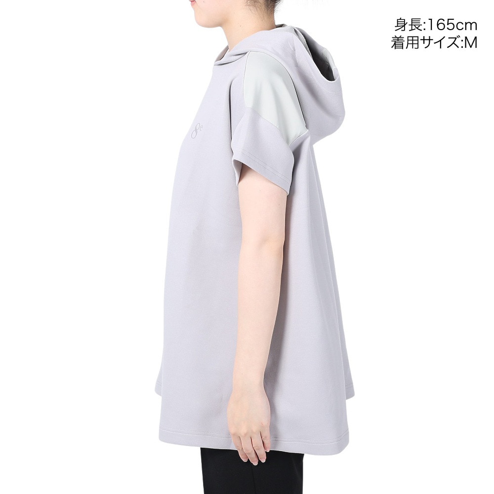 ウィッテム（HUITIEME）（レディース）ハイブリットショートスリーブフーディ 192-36240-013
