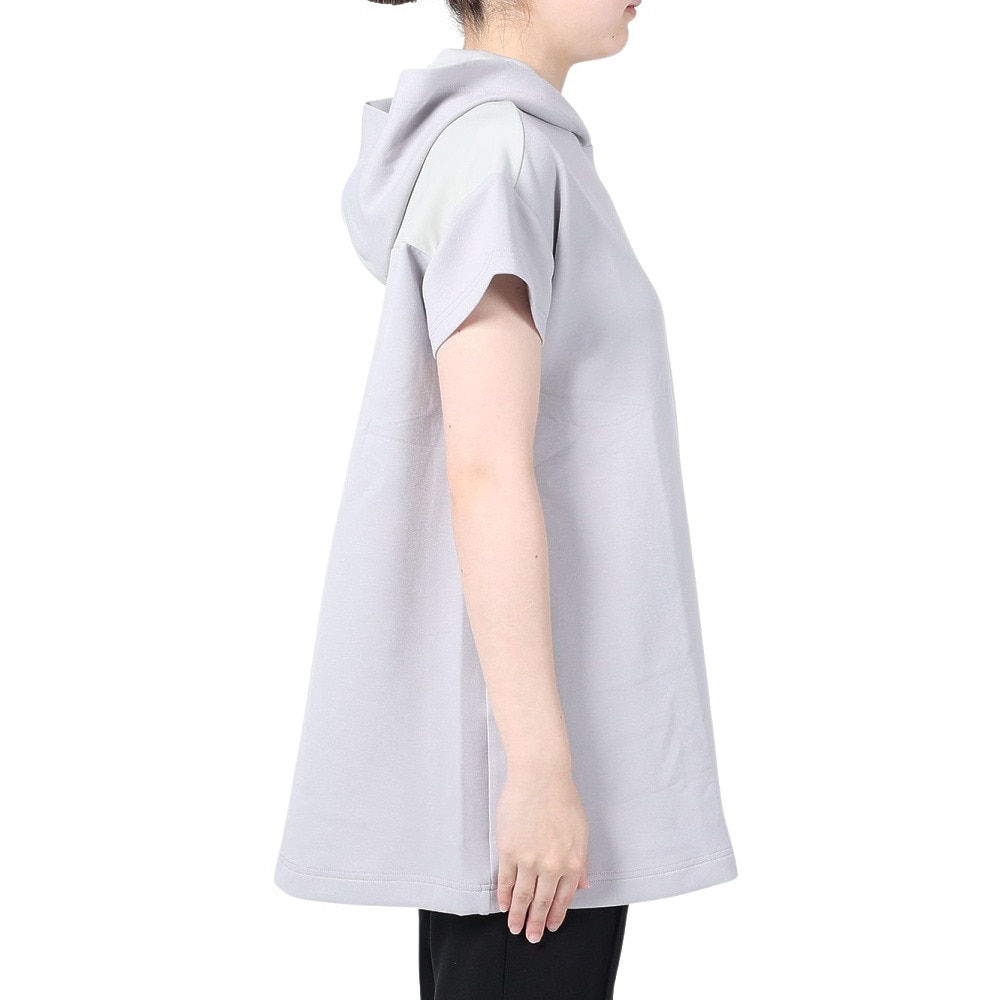 ウィッテム（HUITIEME）（レディース）ハイブリットショートスリーブフーディ 192-36240-013