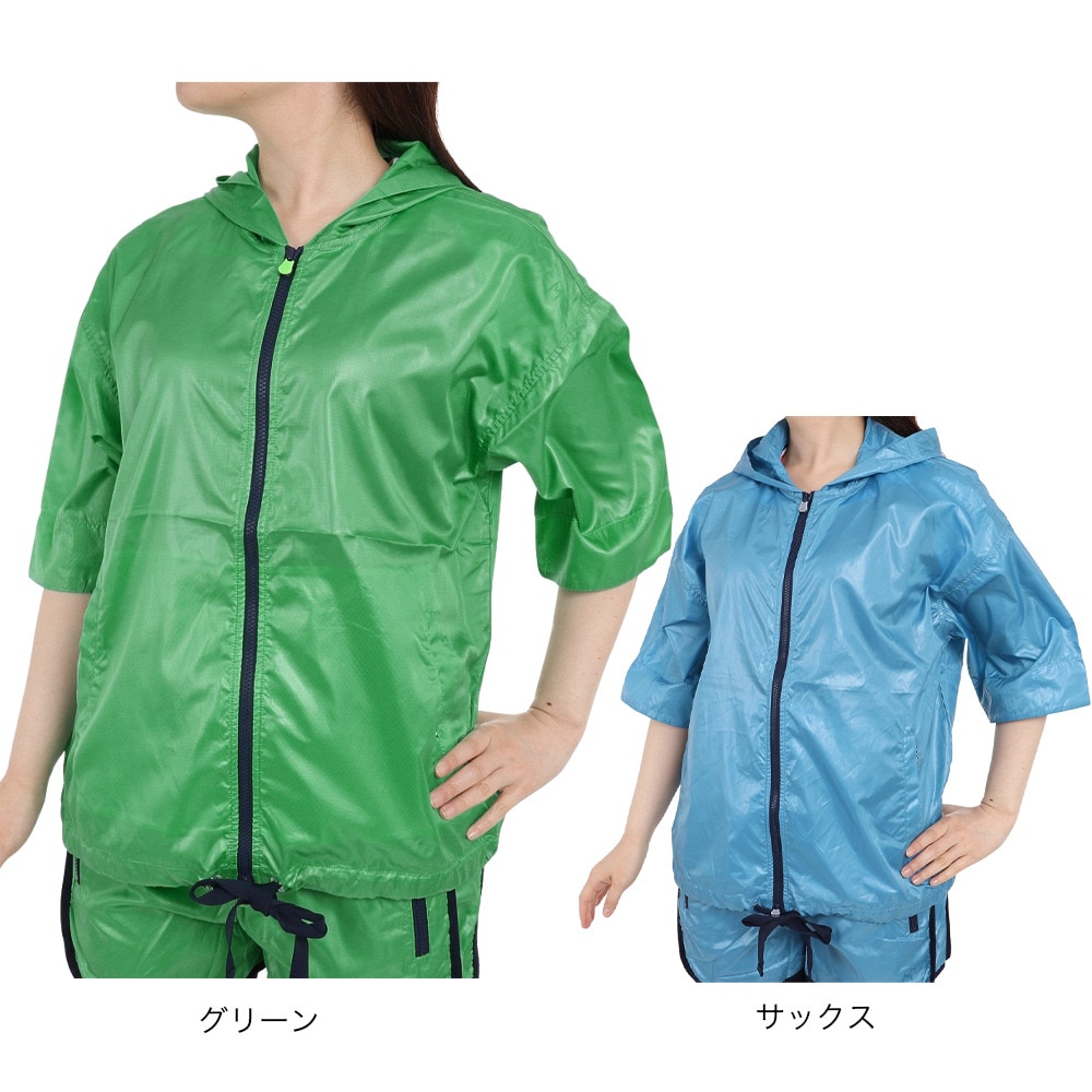 ウィッテム（HUITIEME）（レディース）パーカー レディース シアーZIPフーディ 192-56410-091