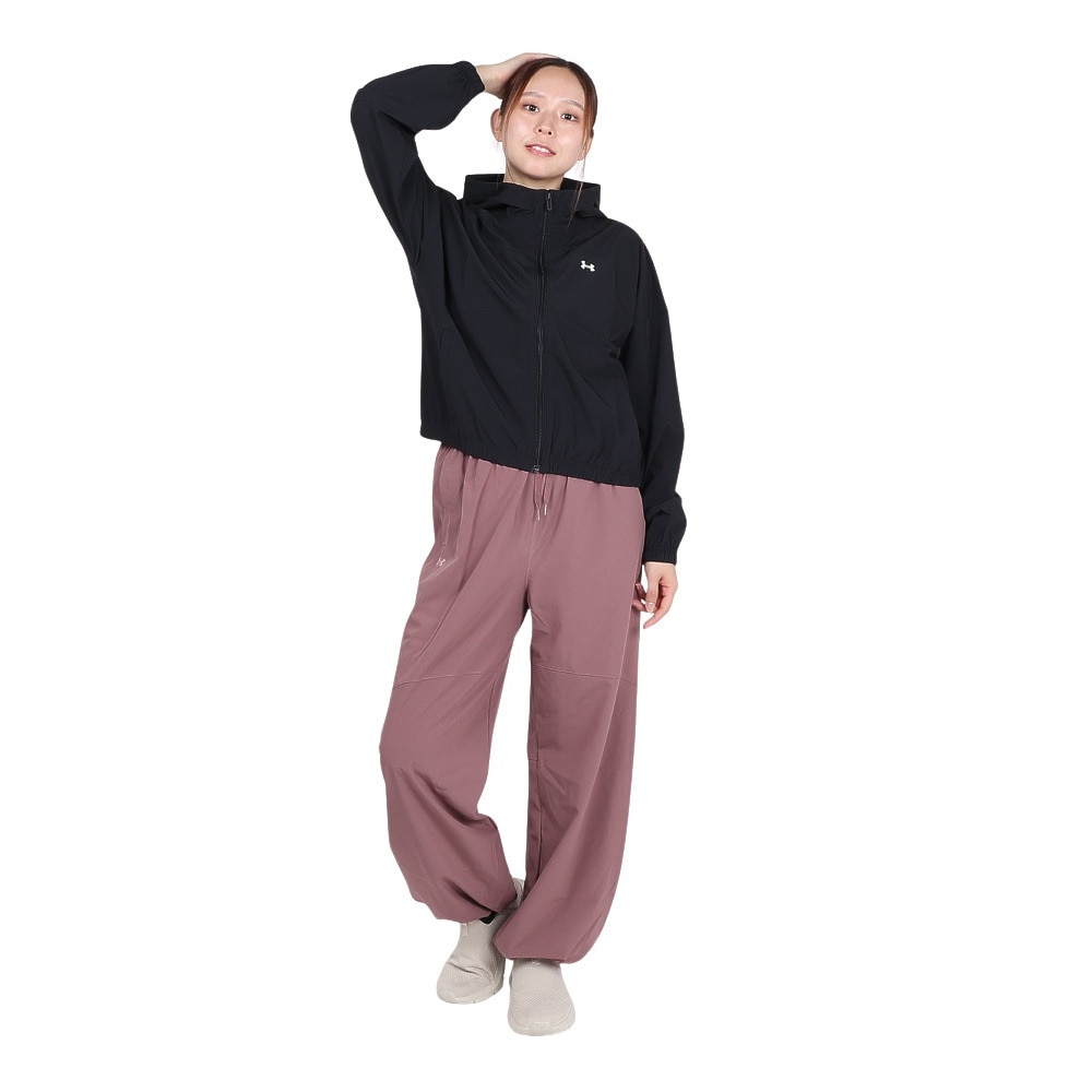 アンダーアーマー（UNDER ARMOUR）（レディース）ライバル ウーブン ジャケット フーディー 6004849 005
