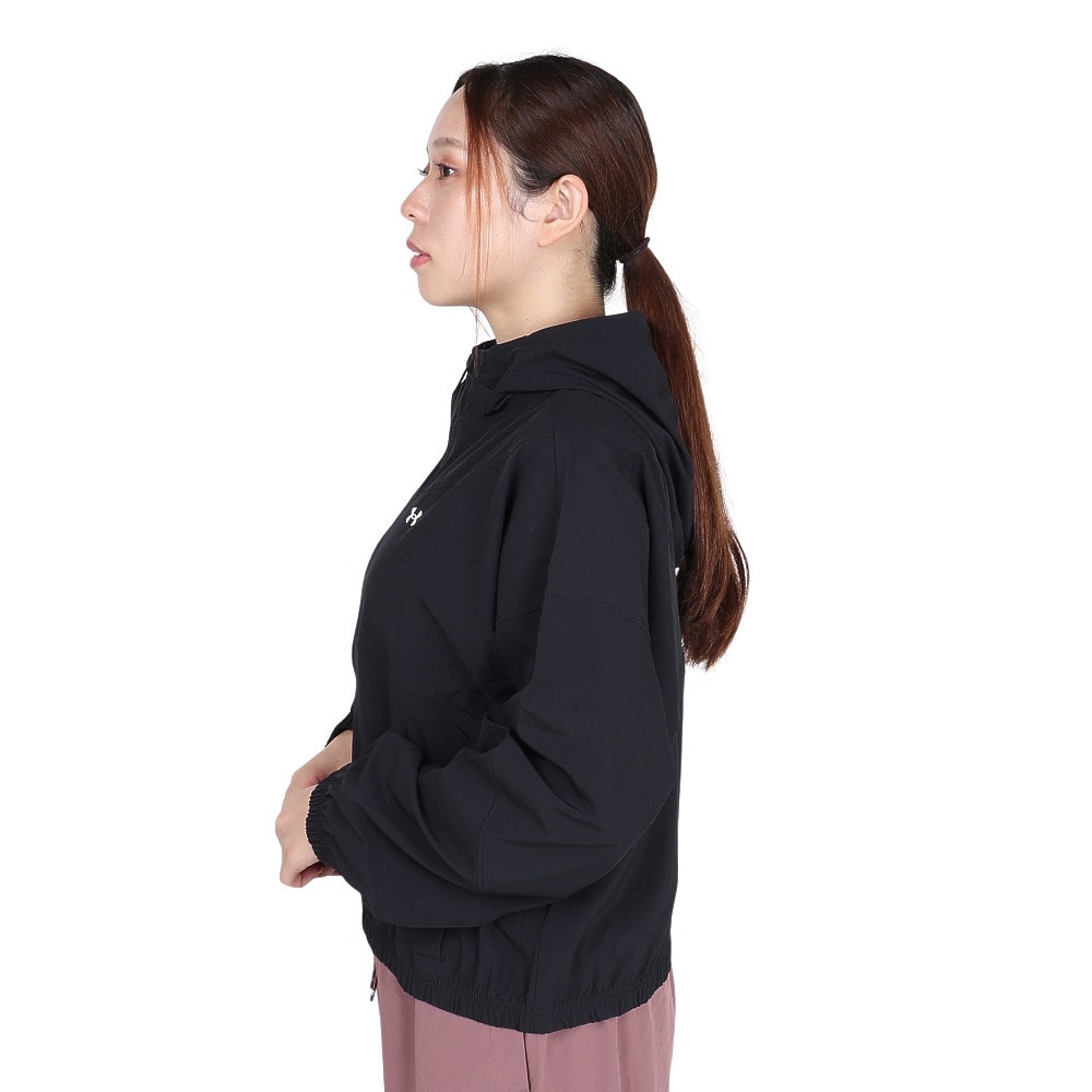 アンダーアーマー（UNDER ARMOUR）（レディース）ライバル ウーブン ジャケット フーディー 6004849 005