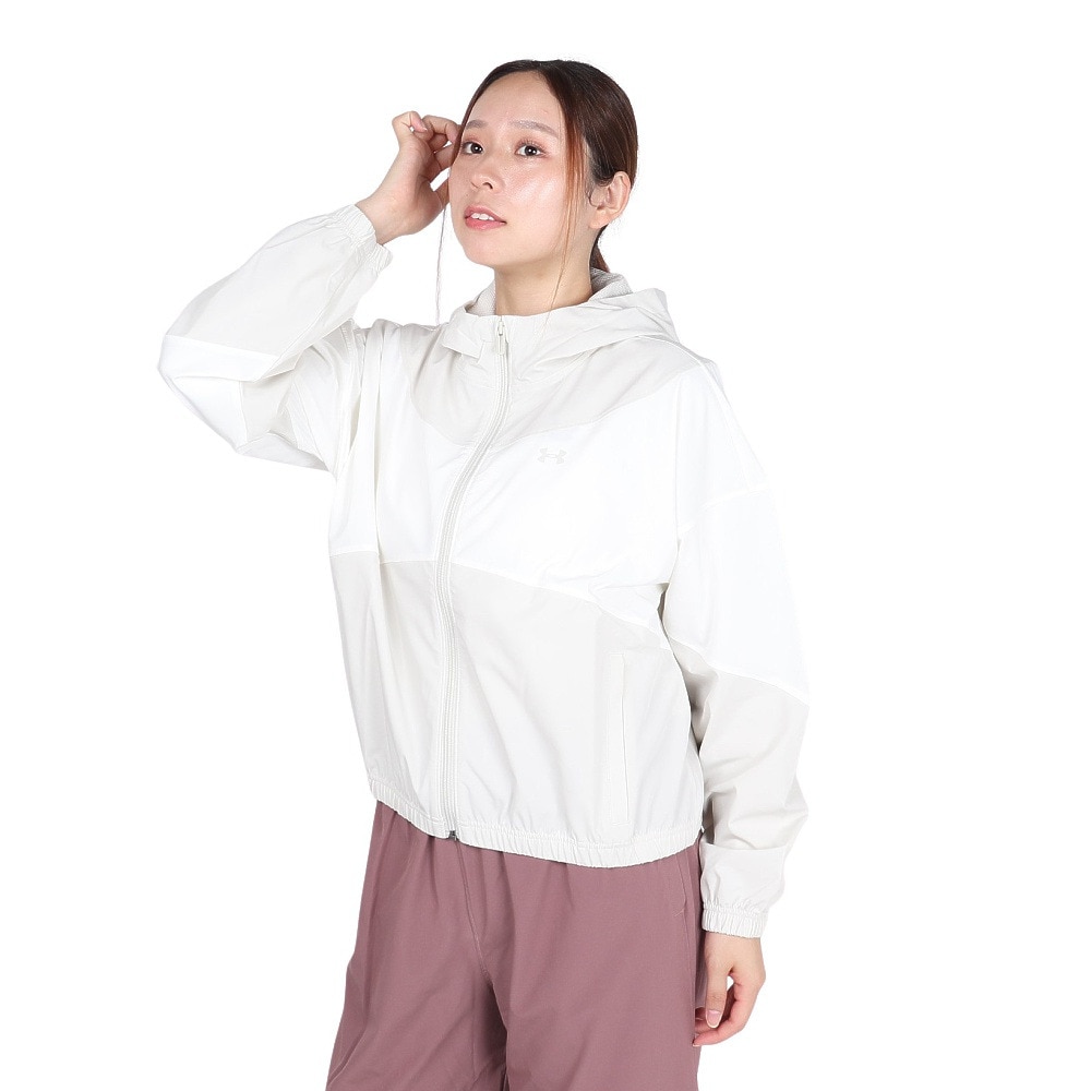 アンダーアーマー（UNDER ARMOUR）（レディース）ライバル ウーブン ジャケット フーディー 6004849 110