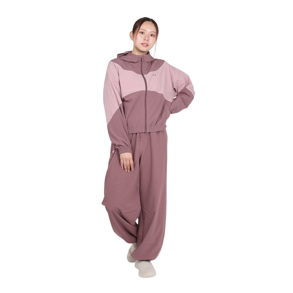 アンダーアーマー（UNDER ARMOUR）（レディース）ライバル ウーブン ジャケット フーディー 6004849 651