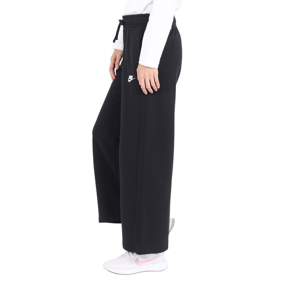 ナイキ（NIKE）（レディース）パンツ ワイドパンツ ウィメンズ 黒 NSW クラブ フリース MR FB2728-010 スポーツウェア