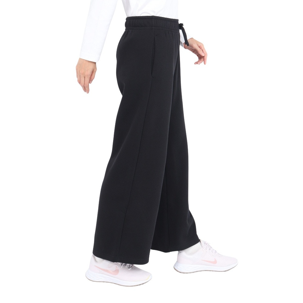 ナイキ（NIKE）（レディース）パンツ ワイドパンツ ウィメンズ 黒 NSW クラブ フリース MR FB2728-010 スポーツウェア