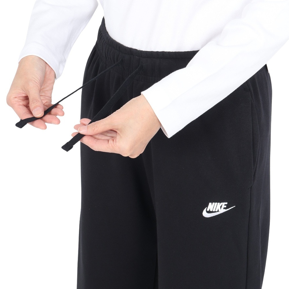 ナイキ（NIKE）（レディース）パンツ ワイドパンツ ウィメンズ 黒 NSW クラブ フリース MR FB2728-010 スポーツウェア