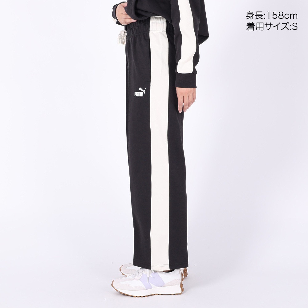 プーマ（PUMA）（レディース）パンツ レディース CORE HERITAGE ニットワイドパンツ 677690 01 BLK