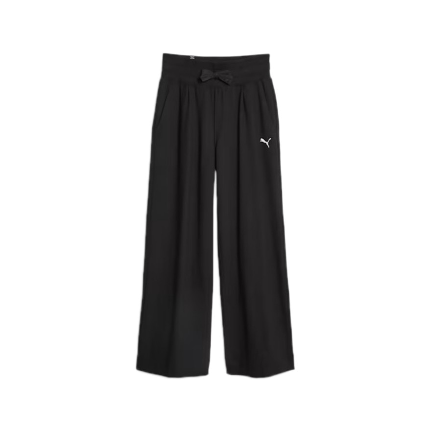 プーマ（PUMA）（レディース）パンツ レディース HER ハイウエスト ストレートパンツ 678386 01 BLK