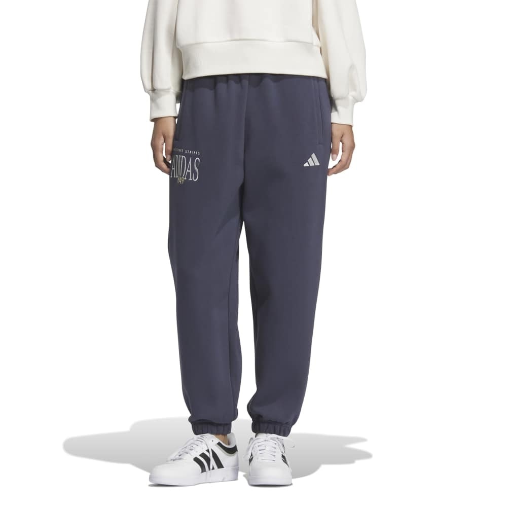 アディダス（adidas）（レディース）バービージ ルーズフィット 9/10丈 スウェット フリース パンツ TI734-KA0974