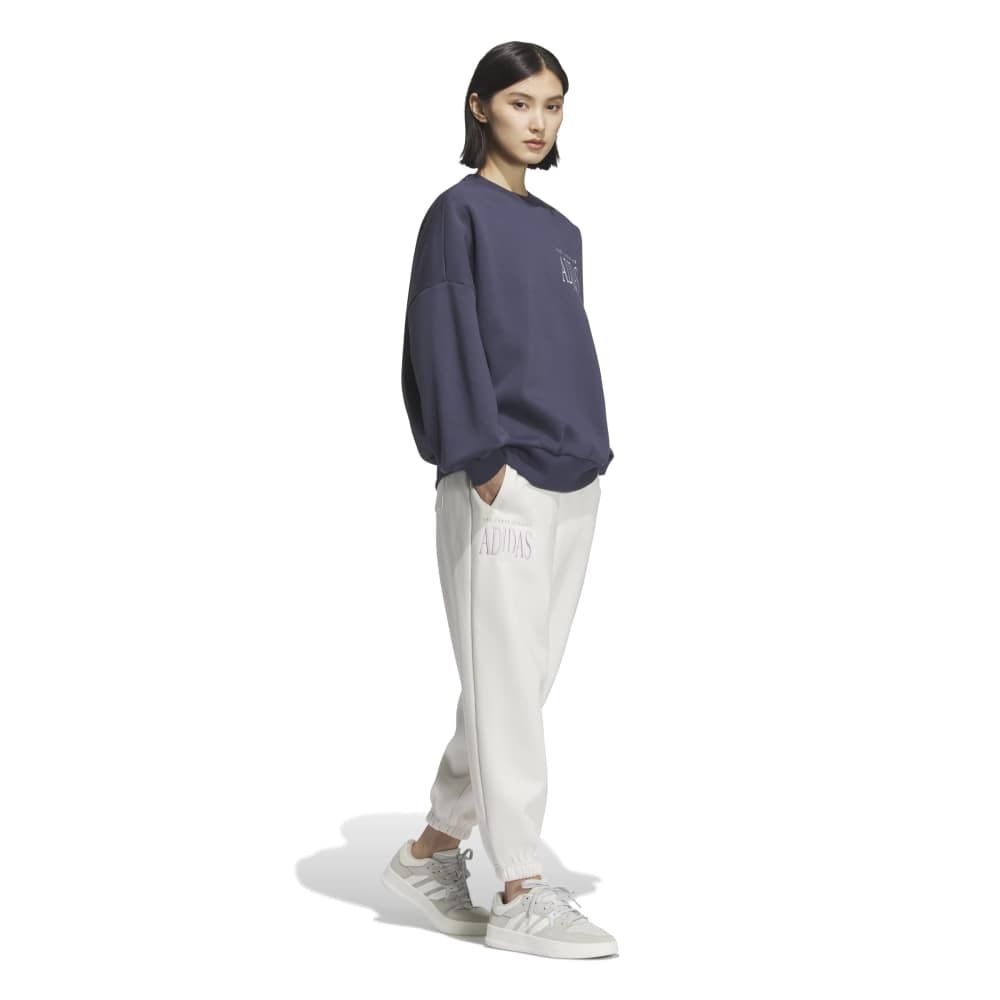 アディダス（adidas）（レディース）バービージ ルーズフィット 9/10丈 スウェット フリース パンツ TI734-KA0975