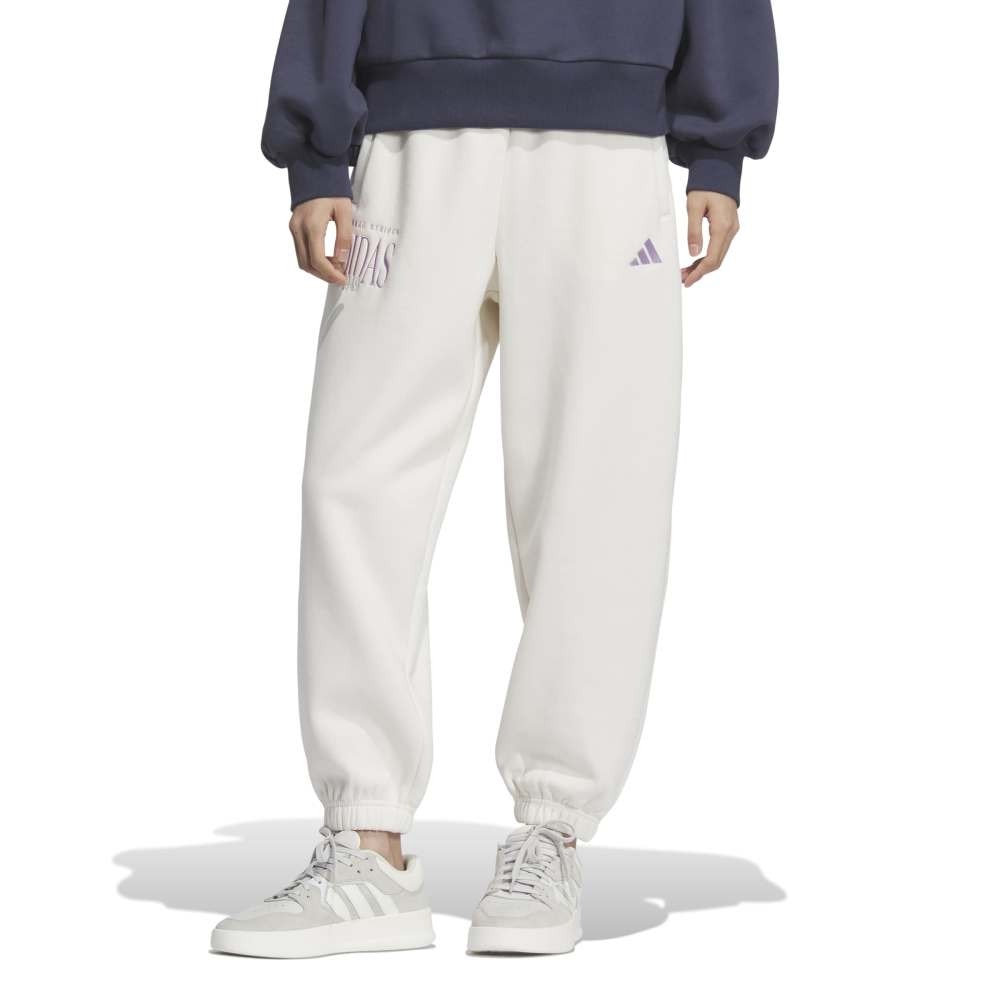 アディダス（adidas）（レディース）バービージ ルーズフィット 9/10丈 スウェット フリース パンツ TI734-KA0975